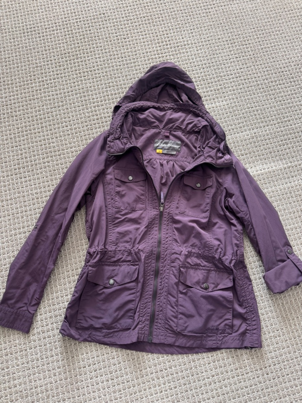 Eddie Bauer Travex Lightweight Hooded Jacket - Purple - Medium